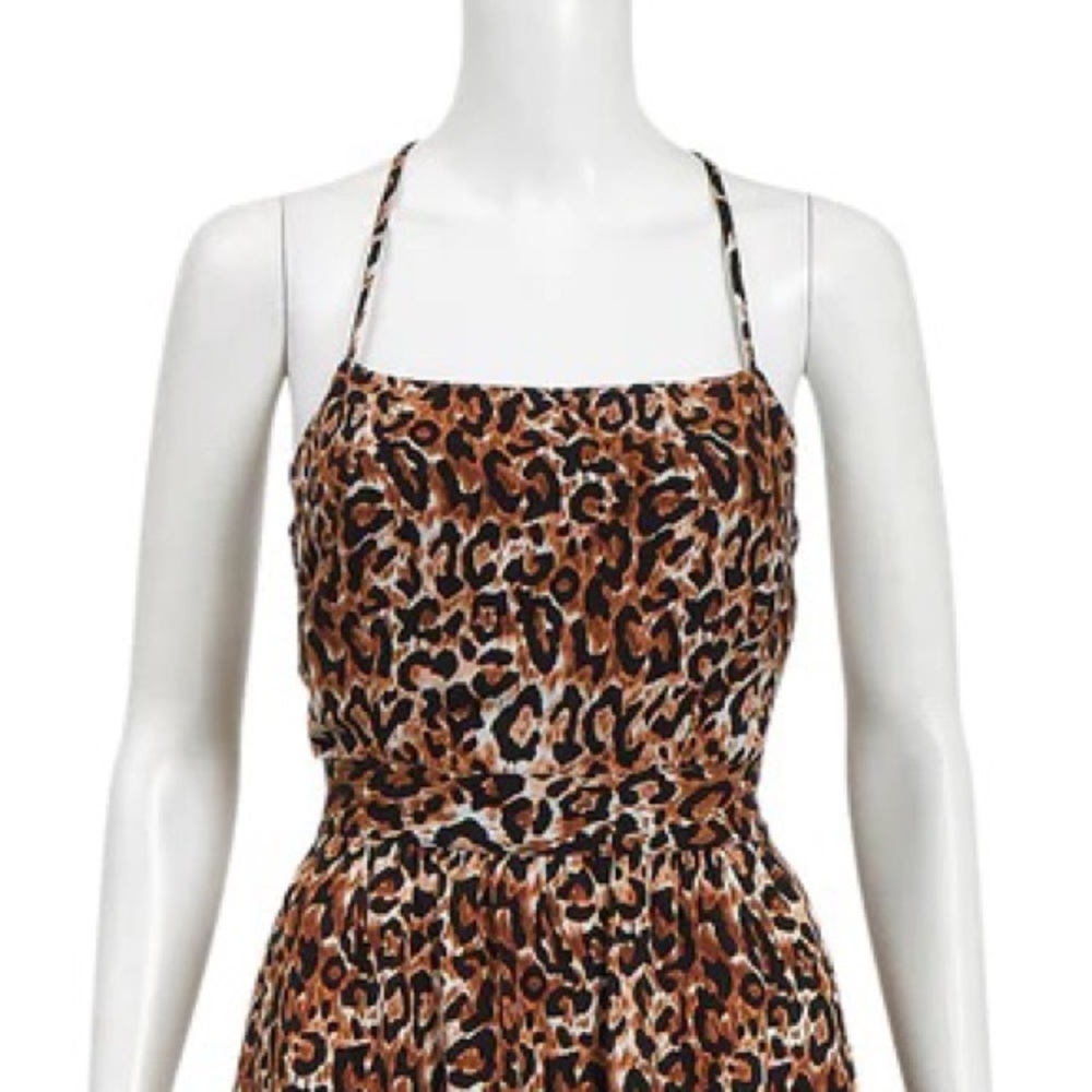 TIGERLILY Divya Leopard Print Crossover Back Tiered Midi Maxi Dress NWOT RRP$269 - Picture 13 of 16